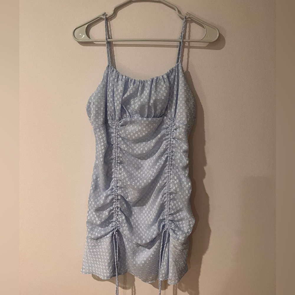 Never Worn, light blue mini dress size small!